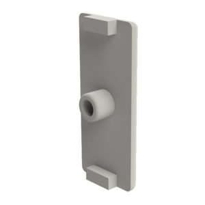 Tappo chiusura grigio per profilo in alluminio 13x30