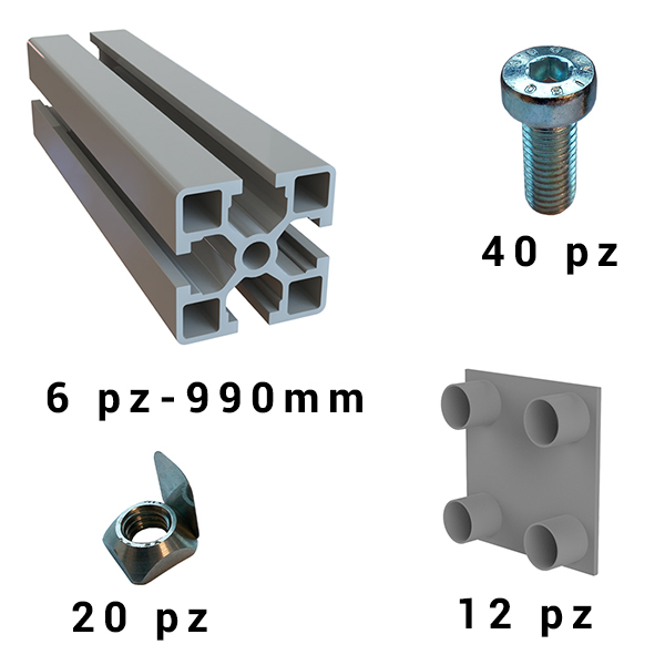 40x40-dado-m8-molla-tappo-vite-m8x20-kit-milper